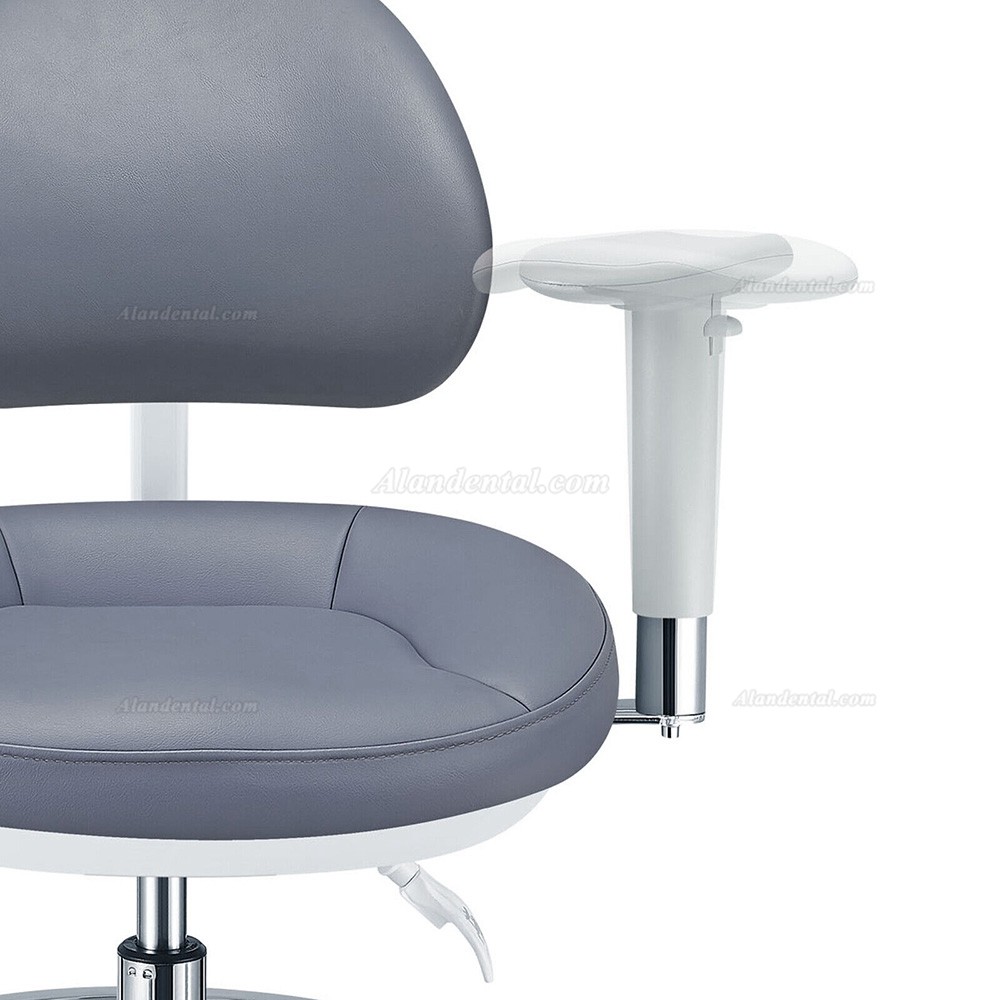TYTC PLST-082-085 Microscope Dental Operator Chair Ergonomic Dental stool with Amrests + Back + Foot Ring
